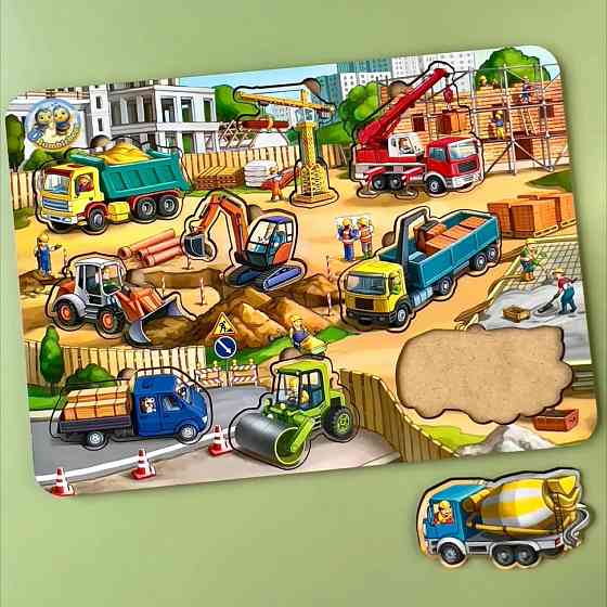 Деревянный пазл-вкладыш 