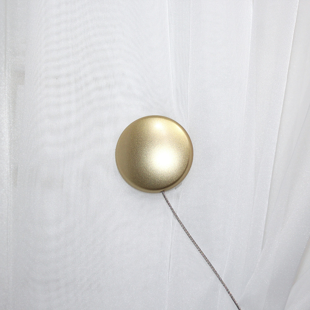 Магниты для штор и гардин (125м) Круг набор 2 шт Злотистый (81-036) Киев - изображение 2