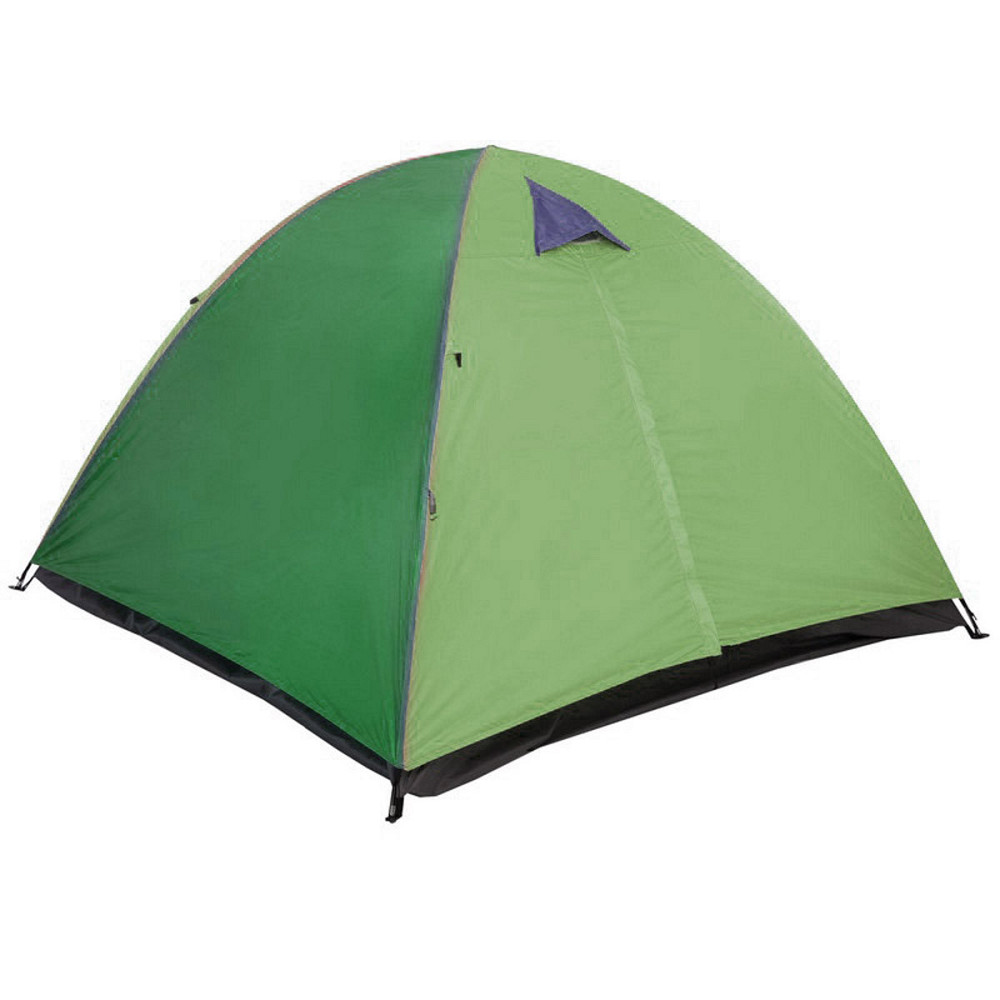 Палатка трехместная 2.00 х 2,00 м зеленая с тентом Киев - изображение 2