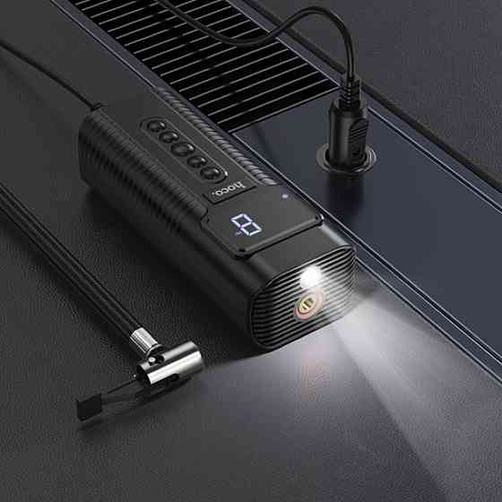 Автомобільний насос HOCO PH55 Roys smart car air pump Black Киев