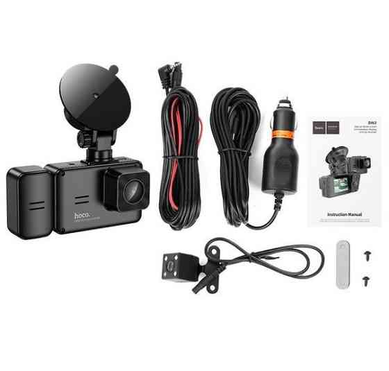 Відеореєстратор автомобільний HOCO DI62, з камерою заднього огляду Вінниця