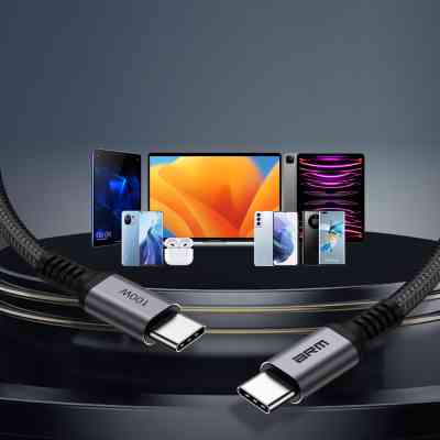 Дата кабель USB-C to USB-C 2.0m PD 100W black-grey Armorstandart (ARM69371) Вінниця