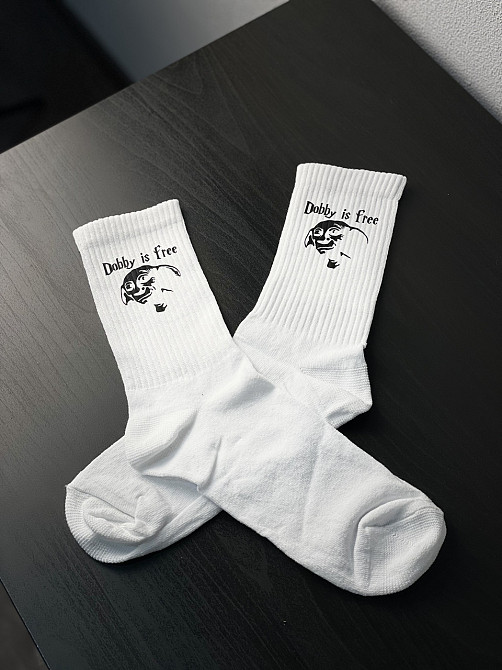 Шкарпетки бавовняні "Dobby is free" Доббі Вільний Чернівці - фото 1