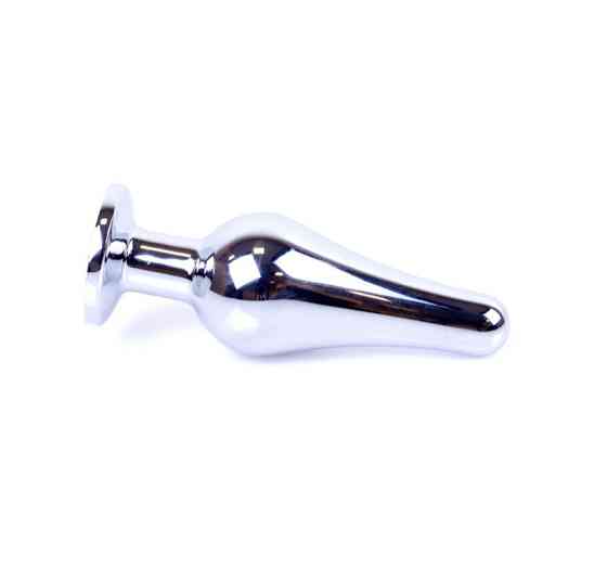 Анальна пробка - Jewellery Silver BUTT PLUG- Green Sex Aura Київ