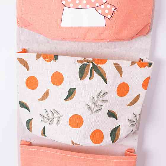 Розовый подвесной органайзер на 5 карманов Киев