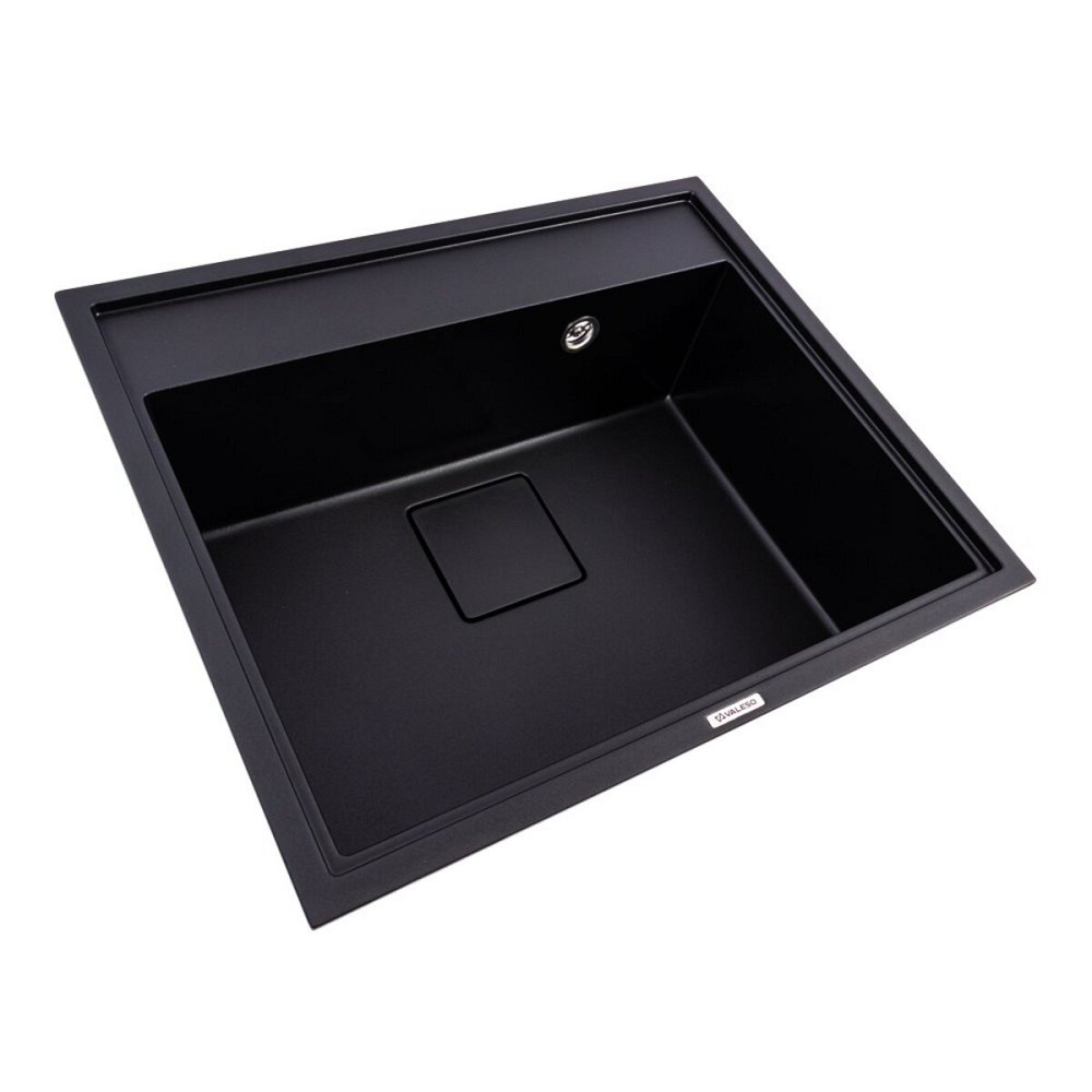 Гранітна мийка VALESO SHERLIT 6050 матова Чорна Коломыя - изображение 3