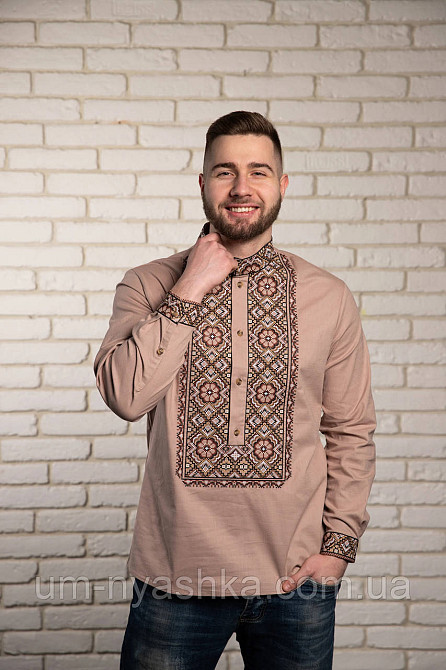 Мужская льняная вышиванка Олекса Кривой Рог - изображение 3