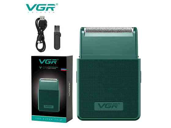 Електробритва Акумулятор V-376 GREEN шейвер, висувний триммер ТМ VGR Київ