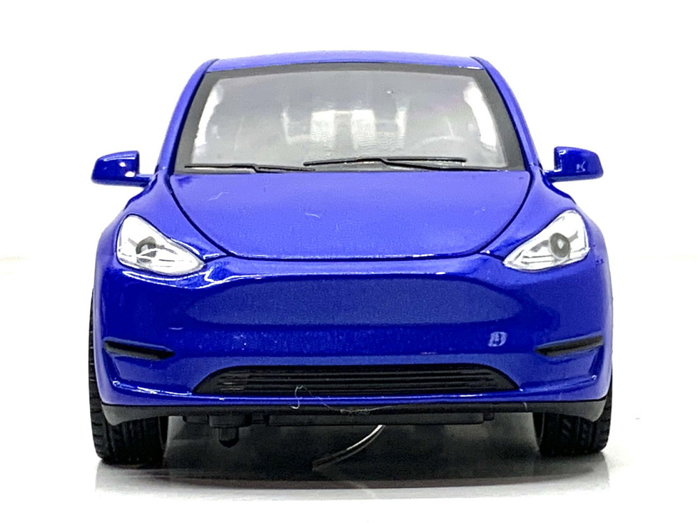 Машина Автосвіт Tesla Model Y інерційна відчиняються двері капот багажник 16см Синя (AP-1968) Чернігів - фото 4