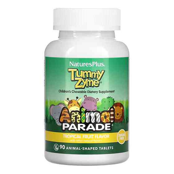 Для покращення травлення дітям Nature's Plus Tummy Zyme Chewable 90 tabs Київ