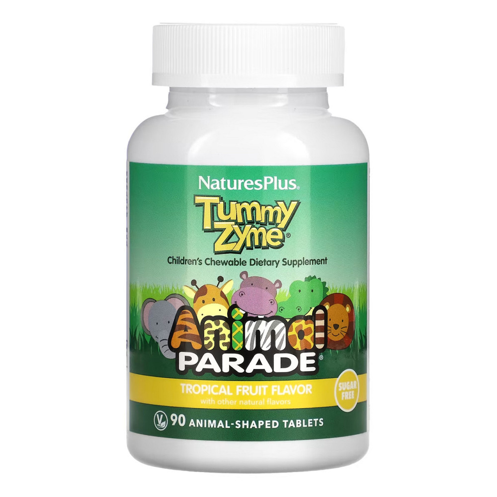 Для покращення травлення дітям Nature's Plus Tummy Zyme Chewable 90 tabs Київ - фото 1