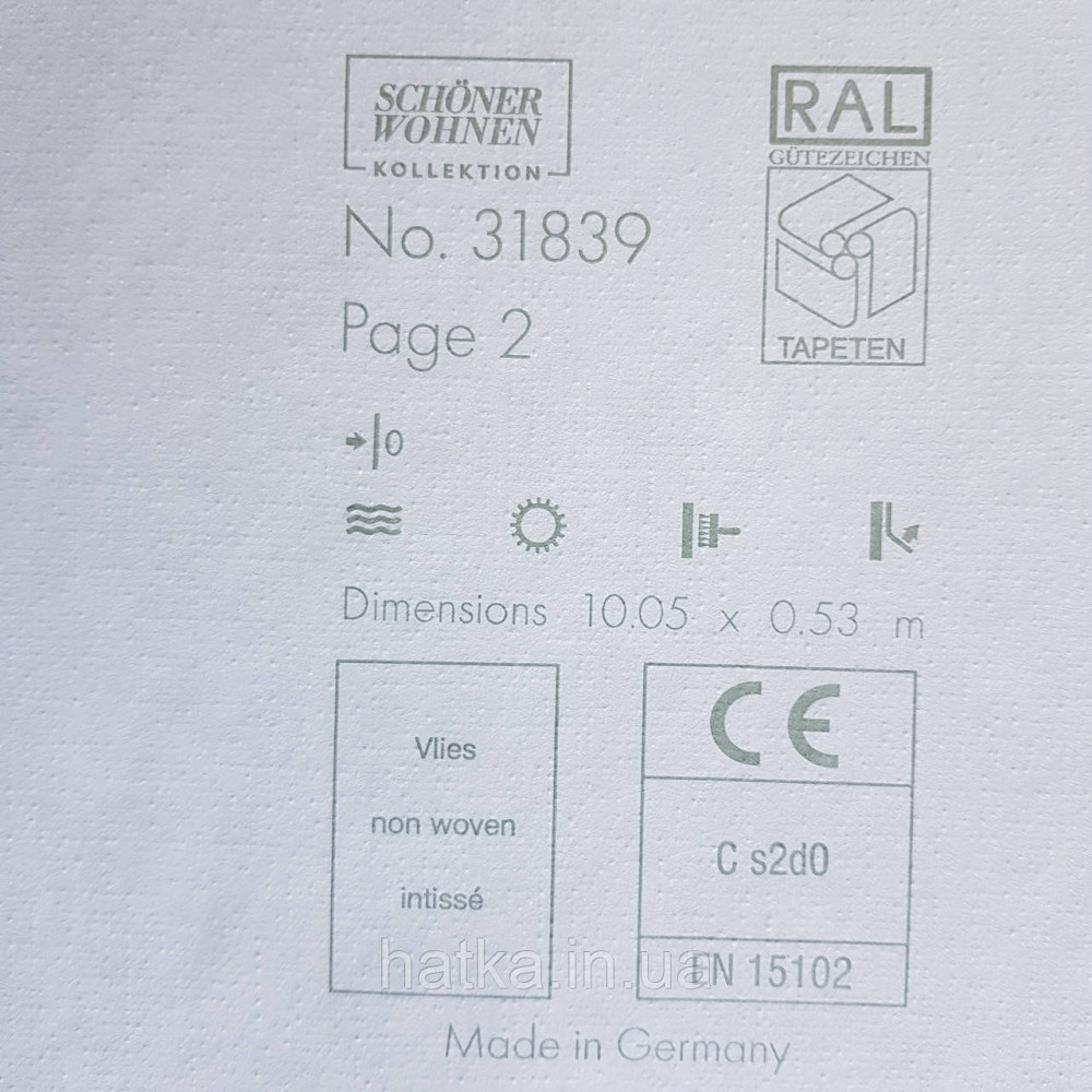 Шпалери вінілові на флізелін Marburg New Spirit Schoner Wohnen однотонні дрібна точка зелені болотні Київ - фото 3