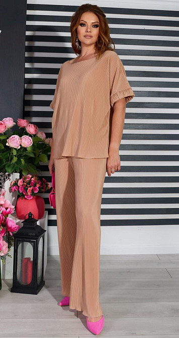 Нарядный брючный костюм плиссе (52) Киев - изображение 2