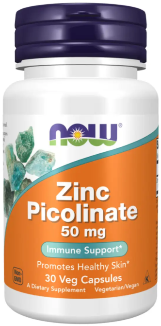 Цинк пиколинат Now Foods Zinc Picolinate 50 mg 30 vcaps Киев - изображение 1