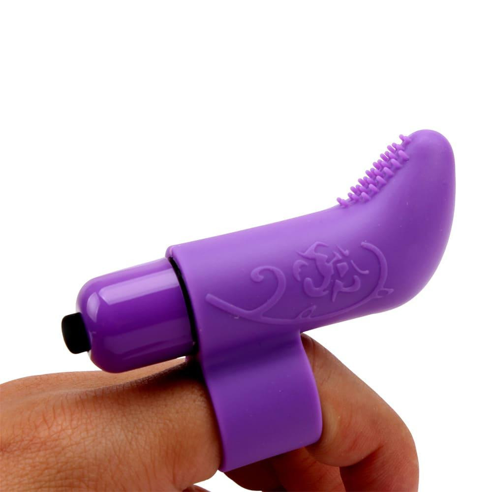 Вибратор для клитора на палец Chisa Mis Sweet Finger Vibe с рельефом, фиолетовый Sex Aura Киев - изображение 2