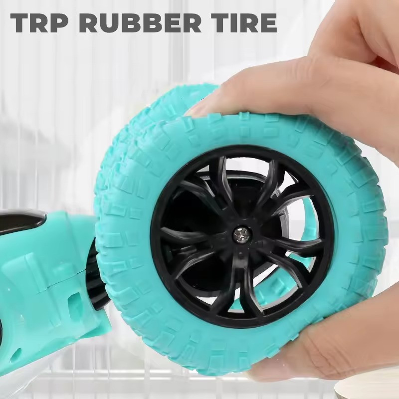 Машинка на радиоуправлении трюковая трансформер с резиновыми колесами ,зеленая Каменец-Подольский - изображение 2