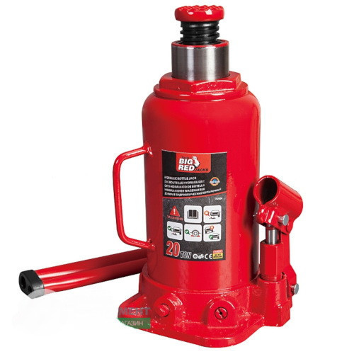 Домкрат пляшковий 20 тонн 242-452 мм TORIN T92004 Одеса - фото 1