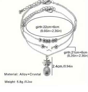 Браслети ланцюжка на ногу з підвісками Київ