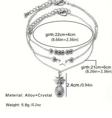 Браслети ланцюжка на ногу з підвісками Київ - фото 4