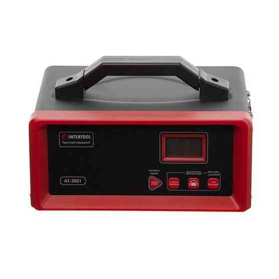 Зарядное устройство 12 В, 5/10/15/20 А, 230 В, режим реанимации (десульфатации) аккумулятора INTERTOOL AT-3021 Коломыя