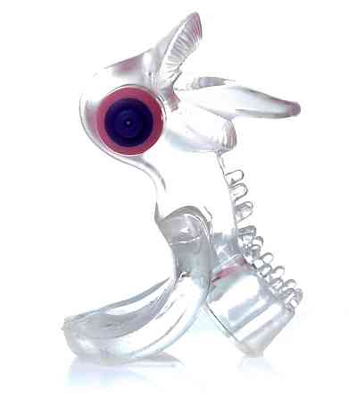 Ерекційне вібро кільце BOSS - Tongue Vibro Cock Ring Clear, BS6700051 Sex Aura Київ