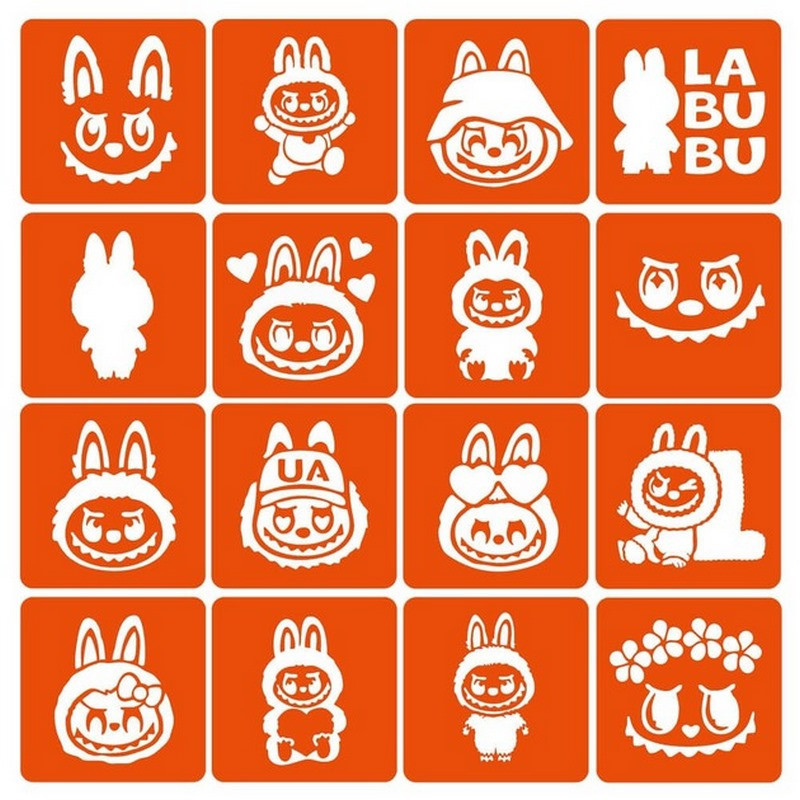 Набор трафаретов для био-тату 