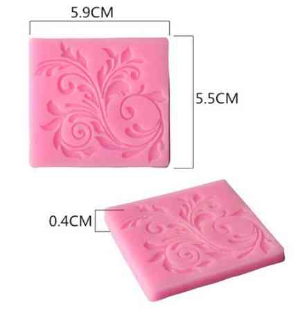 Молд силиконовый растения 59 на 55 мм розовый Киев