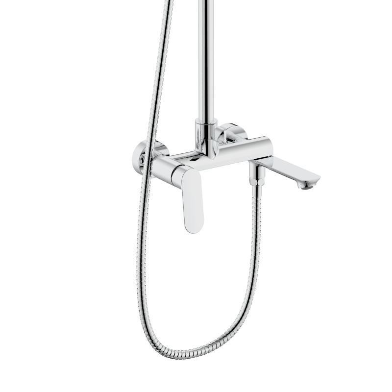 Душевая система из латуни Qtap Evia на три потребителя (с изливом) QTEVI111CRM47583 Chrome Харьков - изображение 3