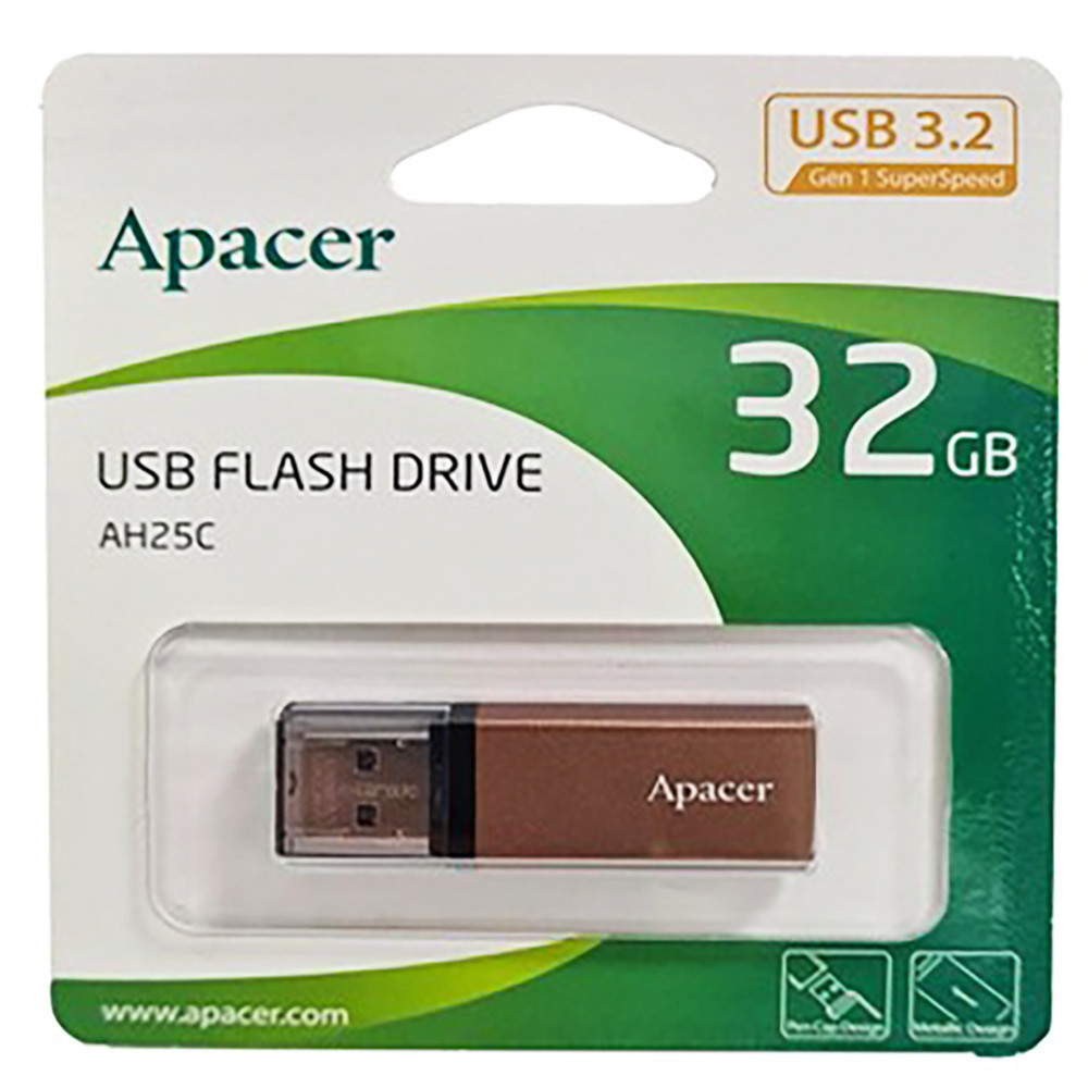 Флеш-накопичувач Apacer USB 3.2 Gen 1 AH25C 32GB Bronze Київ - фото 2