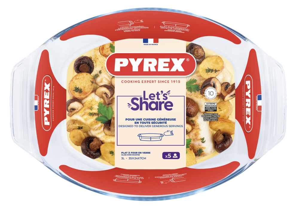 Форма для запекания Pyrex, 35х24х7 см (3 л) (7092339) Киев - изображение 2