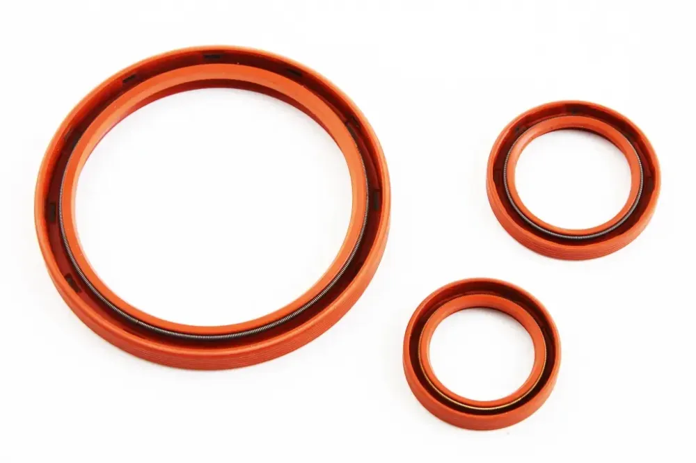 Сальник коленвала Lanos 1.5 КРТ красный (Aveo) (3 шт.) Винница - изображение 2