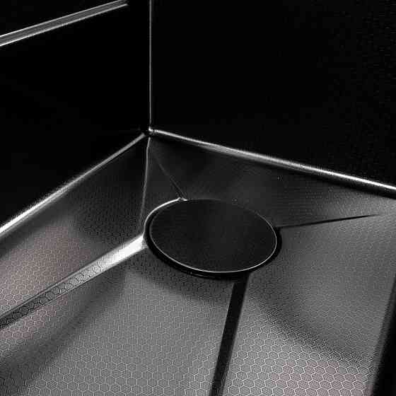 Мийка кухонна PVD чорна Valeso Handmade "Водоспад" (ДЕКОР) 75х45DF Коломыя