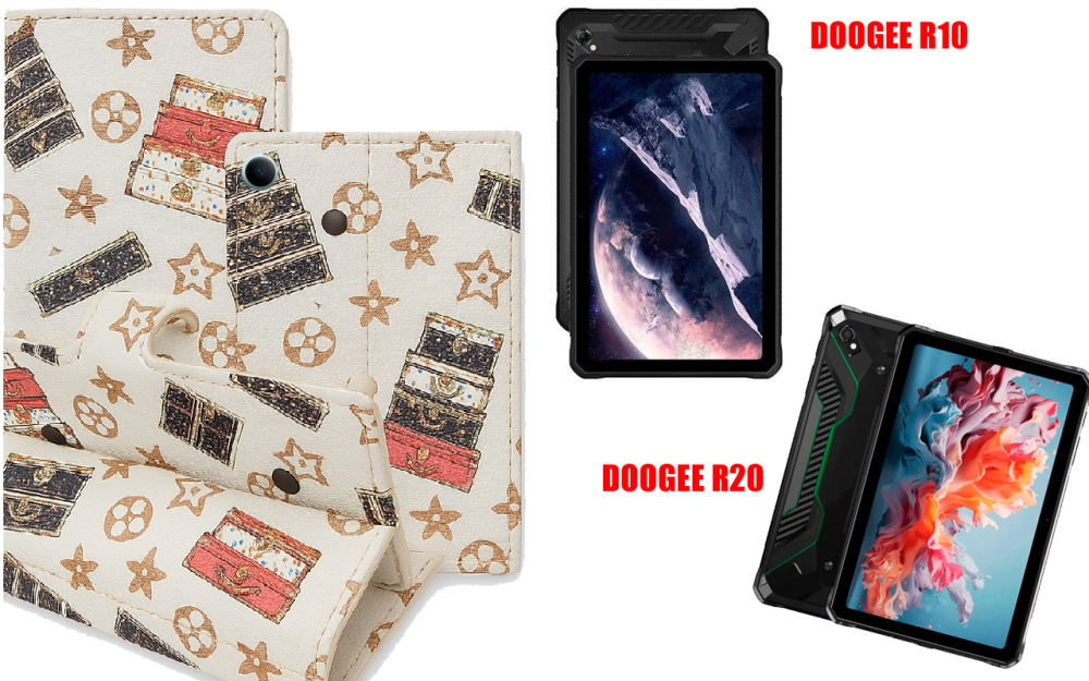 Книга-трансформер для планшета Doogee R10, Doogee R20, цвет Black Lyi White Киев - изображение 1