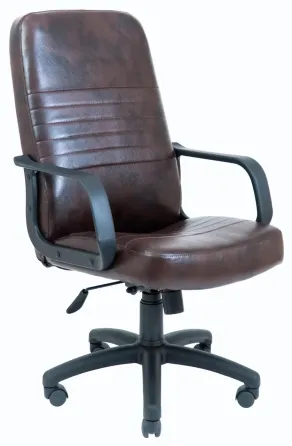 Офісне Крісло Керівника Richman Prius Titan Dark Brown Пластік М1 Tilt Коричневий Київ