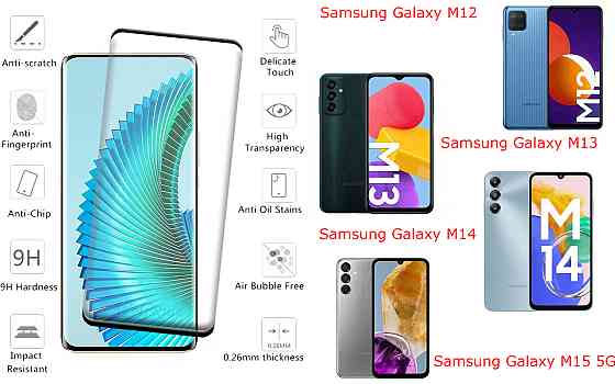 Захисне скло HyperGlass Pro для Samsung Galaxy M12, M13, M14, M15 5G – максимальна чутливість та захист Київ