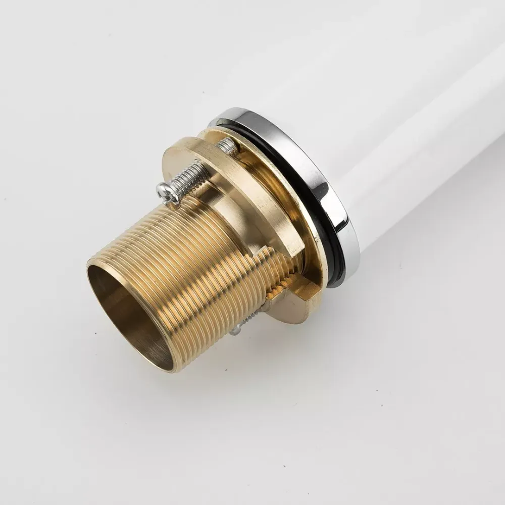 Змішувач на борт ванни GAPPO G1103-8 білий/хром Київ - фото 4