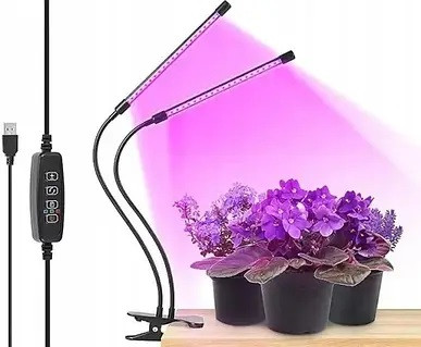 Ультрафіолетова подвійна лампа із прищіпкою за стіл харчування від USB Вінниця - фото 2