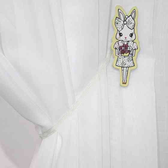 Магніти для штор і гардин (184м) Зайчик набір 2 шт Різнокольоровий (81-095) Київ