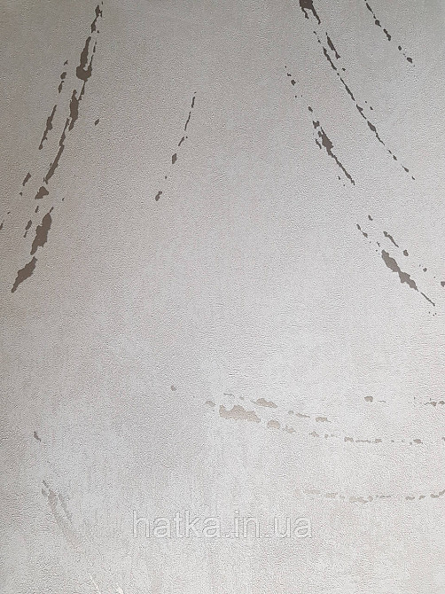 Шпалери метрові вінілові на флізелін Marburg Villa Romana абстракція під штукатурку бежеві з золотистим Київ - фото 1
