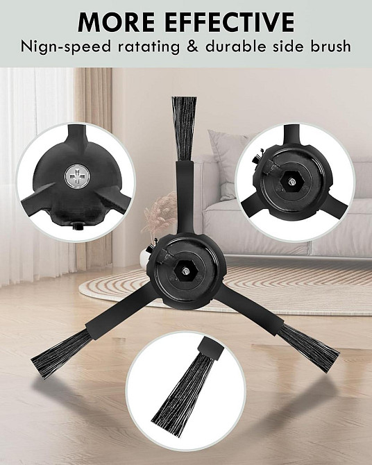 Набір аксесуарів для робота-пилососа Roborock Q Revo P10 19 шт, змінна щітка, серветки мопи для швабри, фільтри, пилозбірники Київ - фото 7