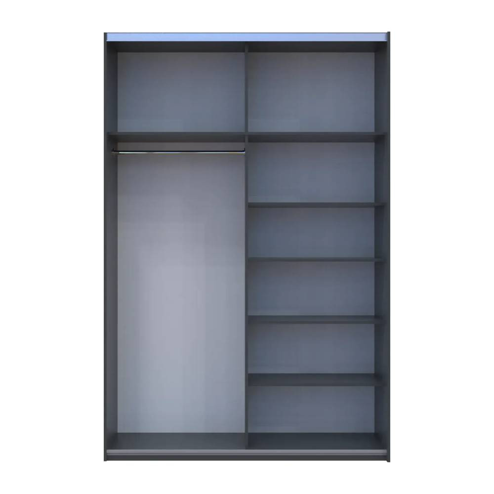 Шафа купе Doros G-Caiser Антрацит 2 Дзеркала / 3 частини 160х60х240 (42005409) (DRS-012242) Львів - фото 2