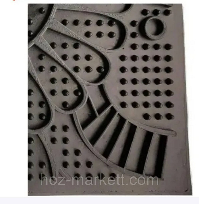 Коврик резиновый придверный  Солнце 58 см х 36.5 см ченый Харьков - изображение 4