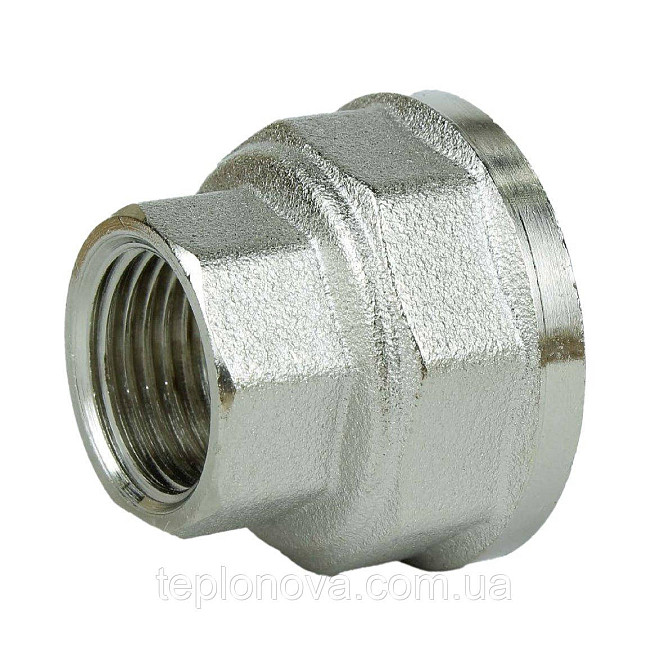 Муфта редукційна нікельована 3/4| ВР х1/2| ВР штампована восьмигранна А0342А (нк) VA Чернівці - фото 1