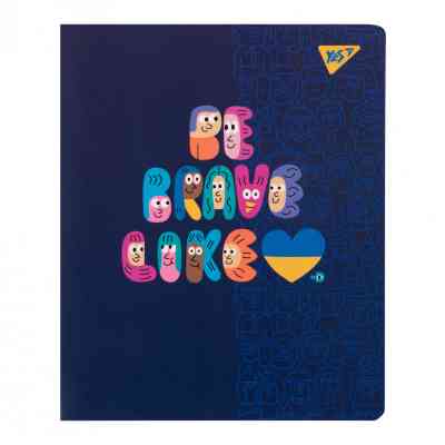 Блокнот Yes А5 50 арк cпіраль Stand with Ukraine клітинка (151857) Вінниця