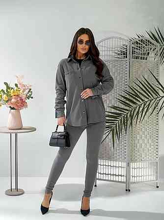 Женский стильный привлекательный костюм микро флис на дайвинге Графит, 42/44 Одесса