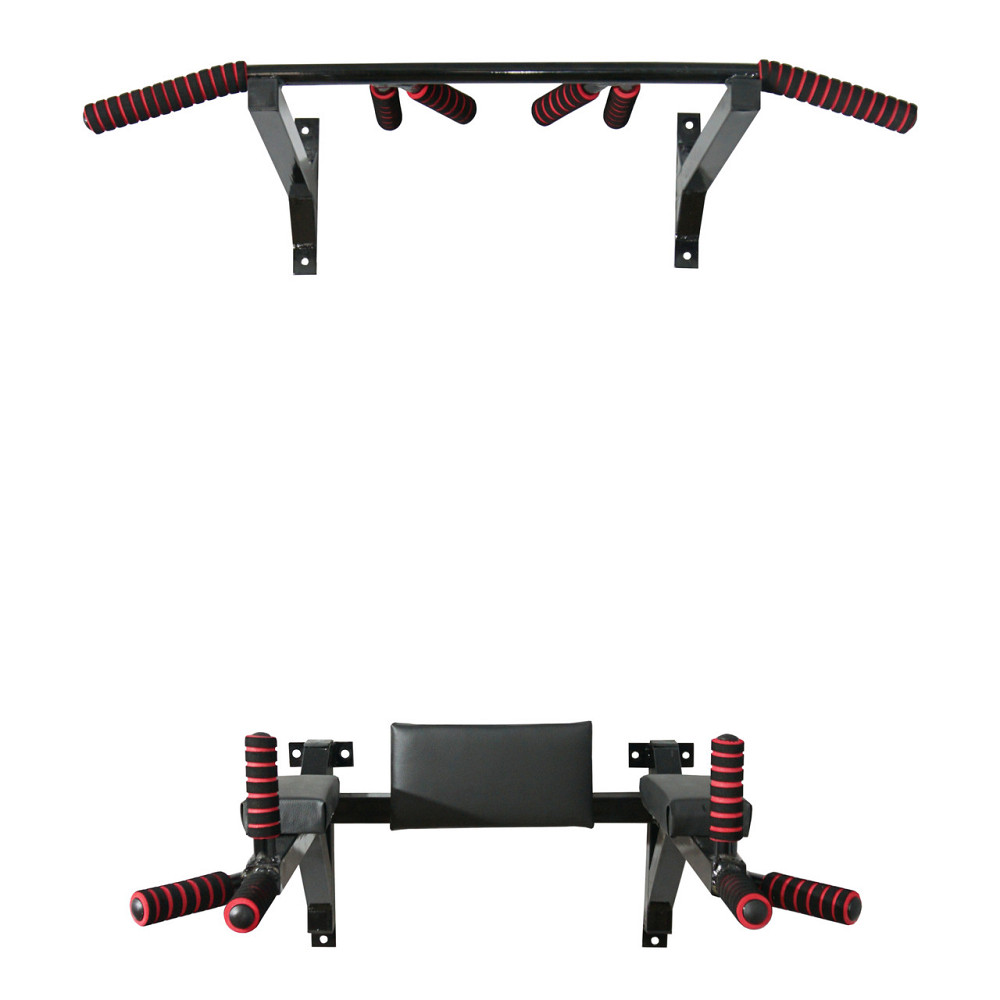 Турнік бруси прес стаціонарний 3 в 1 KZ-553 Спортивні стінки та турніки для дому Чорний Київ - фото 2