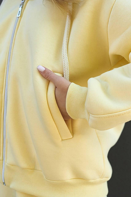 Жіночий прогулянковий теплий костюм двійка: кофта і штани з турецької тринитки на флісі Одеса - фото 4