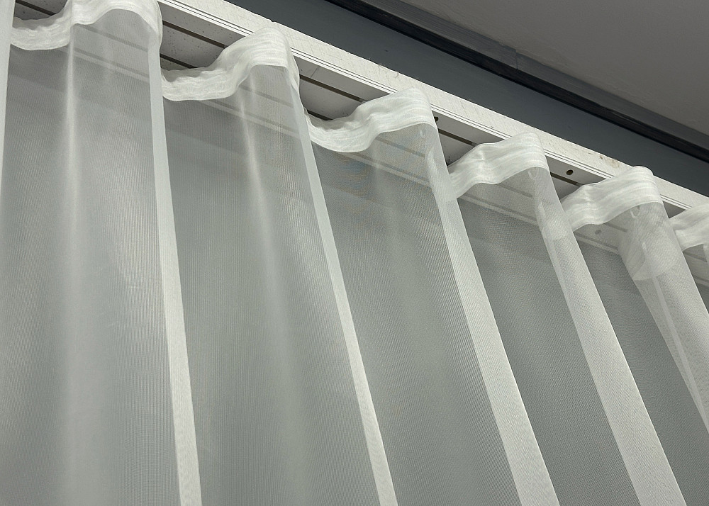 Тюль з принтом "Париж" колір бежевий з білим 1752т Київ - фото 7