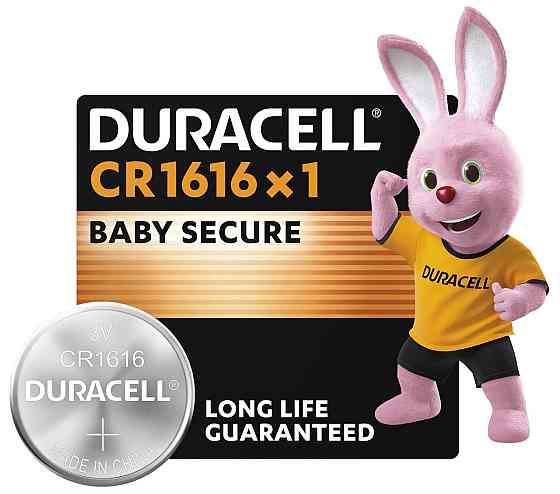 Спеціальна літієва батарейка типу «таблетка» Duracell 1616 3V, (CR1616), 1 шт. в упаковці (7091708) Київ