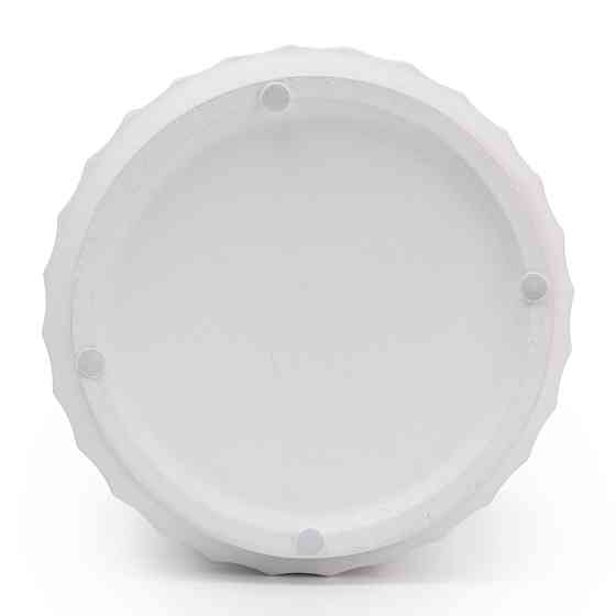 elemi Кашпо для квітів керамічне elemi "Грань" (білий) 20.5" круглий 4,2 л Коломыя